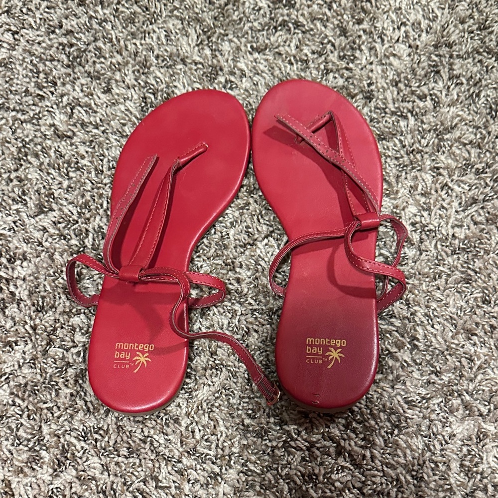 Montego Bay Club Vibrant Red Sandals